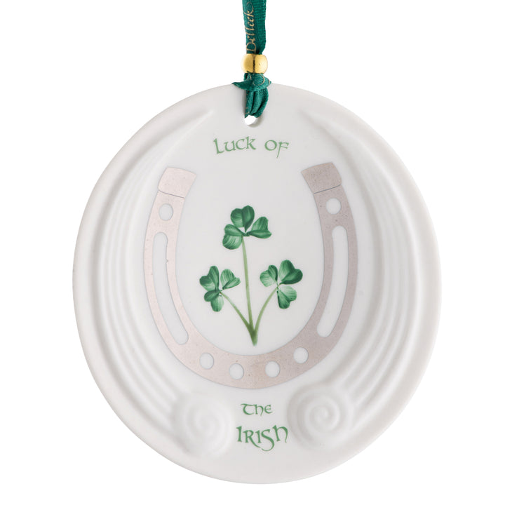 Belleek Classic Luck of the Irish Hanging Ornament