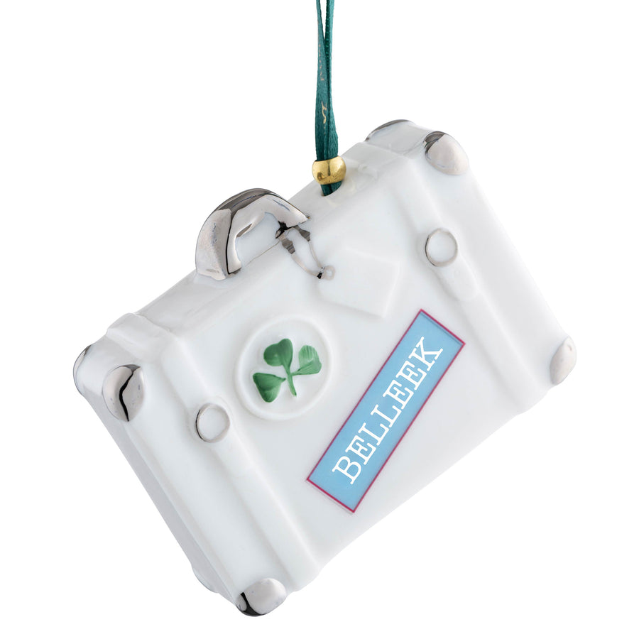 Belleek Classic Vintage Suitcase Hanging Ornament