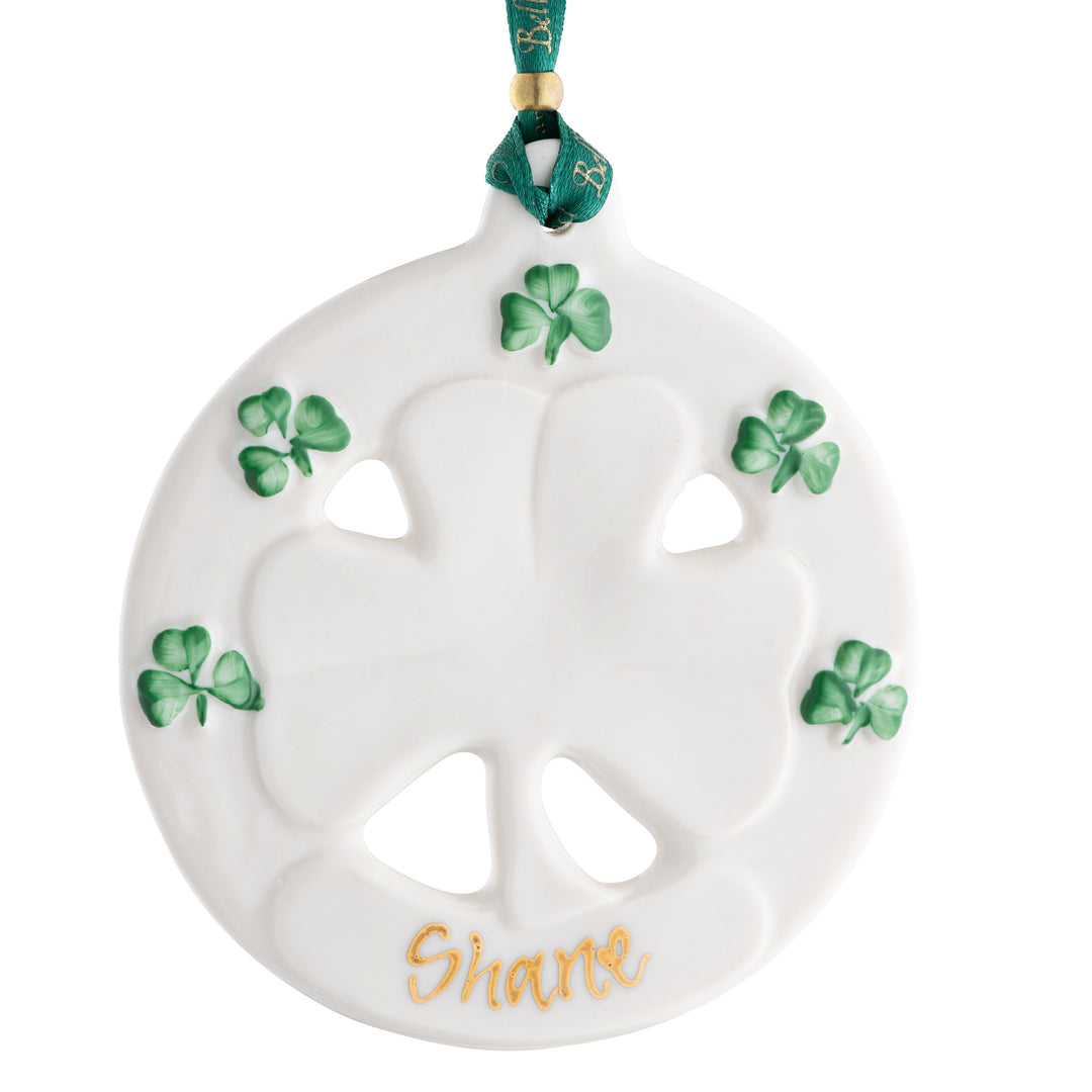 Belleek Classic Ireland Personalised Hanging Ornament