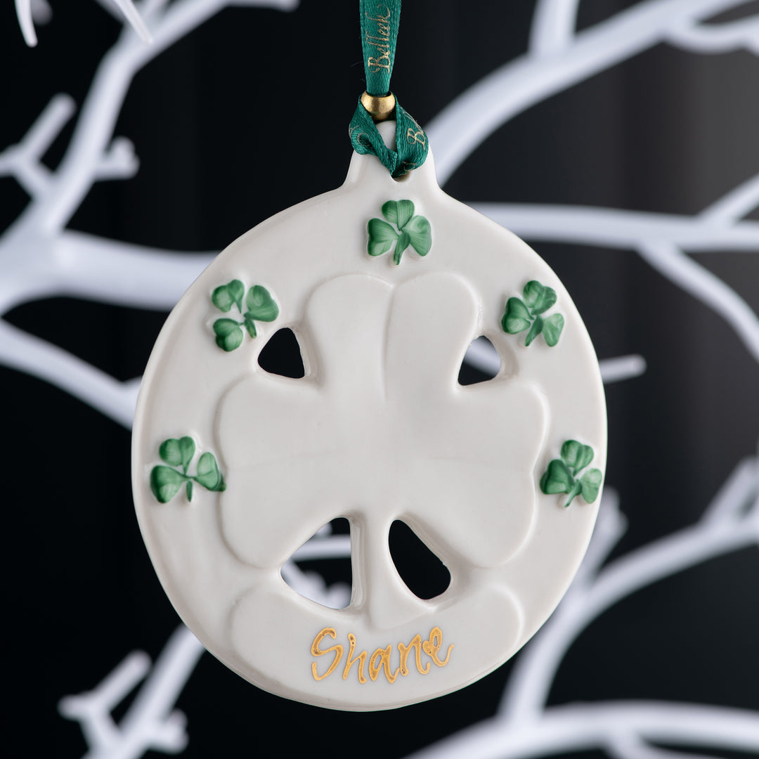 Belleek Classic Ireland Personalised Hanging Ornament