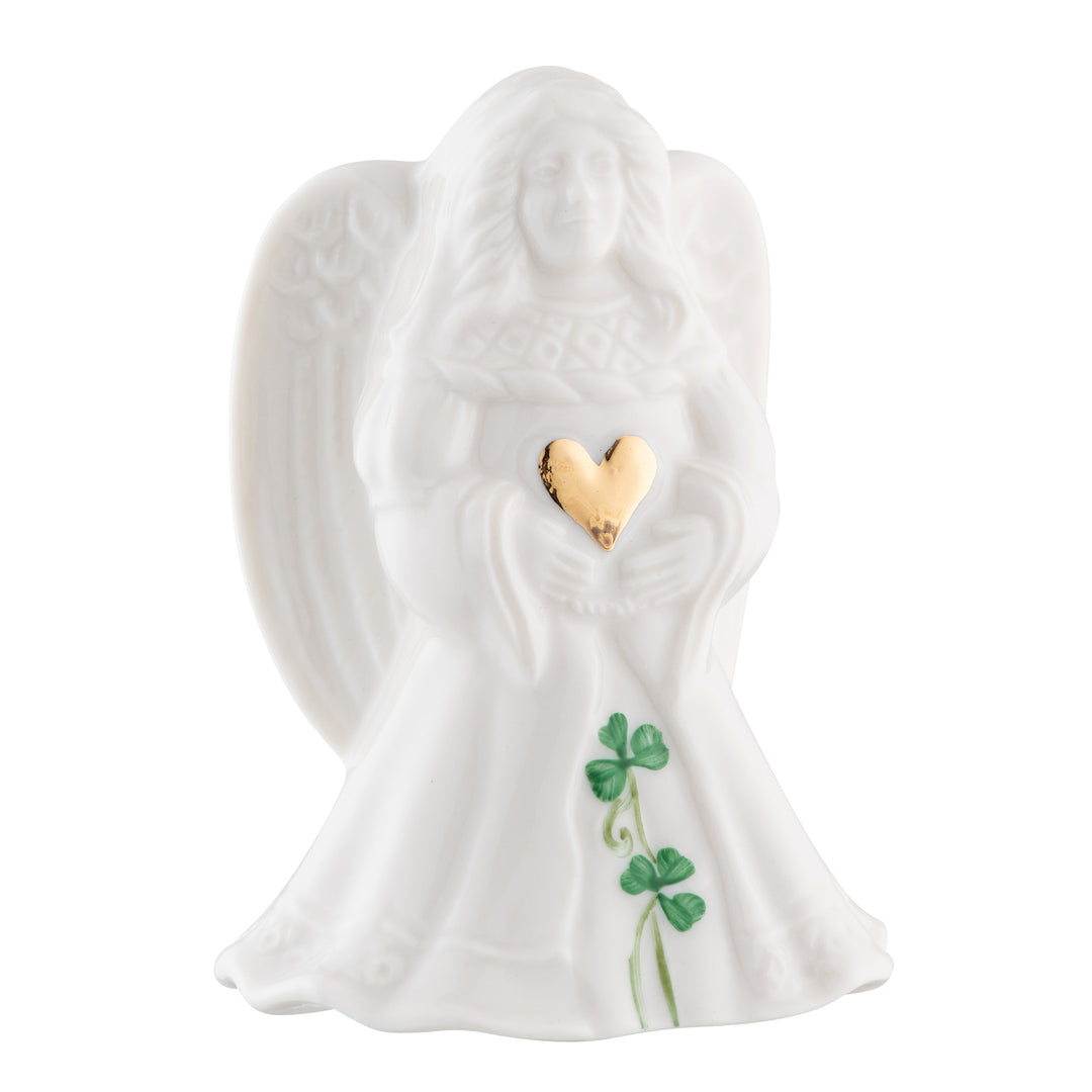 Belleek Classic Sending Love Angel Ornament