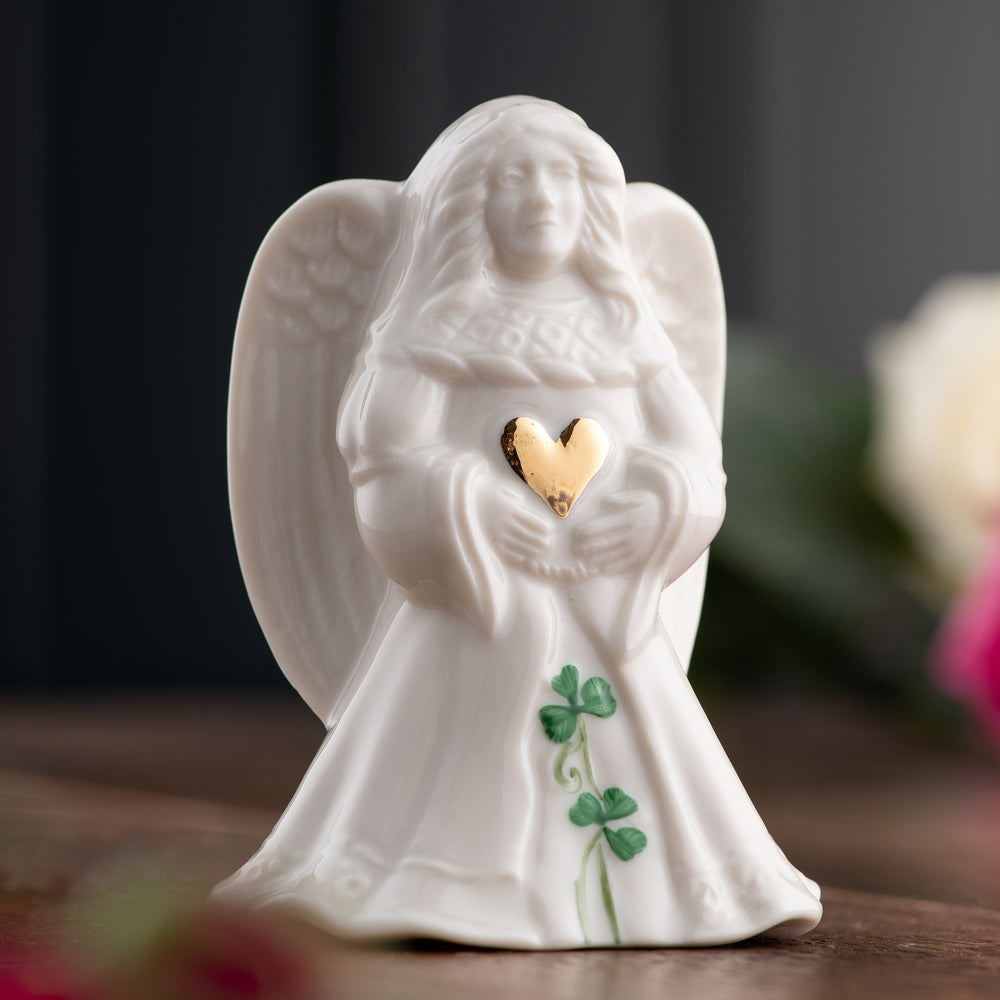 Belleek Classic Sending Love Angel Ornament