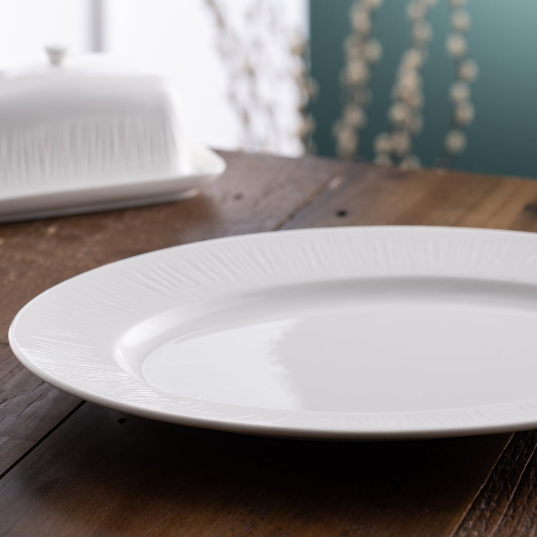 Belleek Living Erne Large Oval Platter