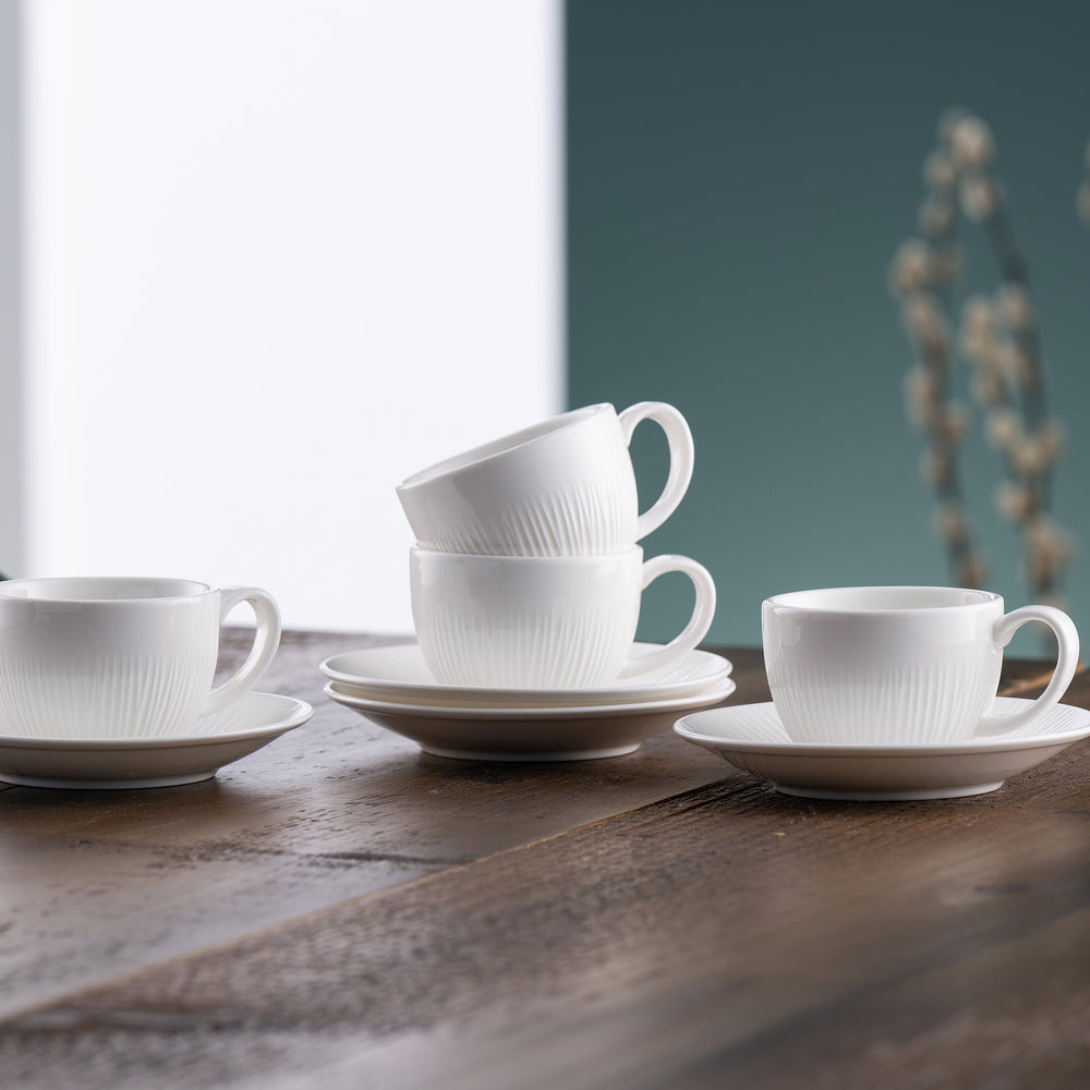 Belleek Living Erne Espresso Cup & Saucer Set of 4