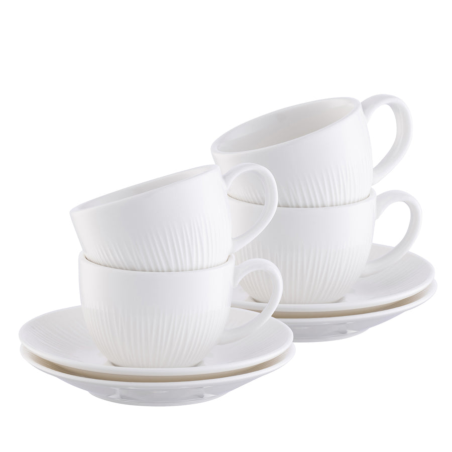 Belleek Living Erne Espresso Cup & Saucer Set of 4