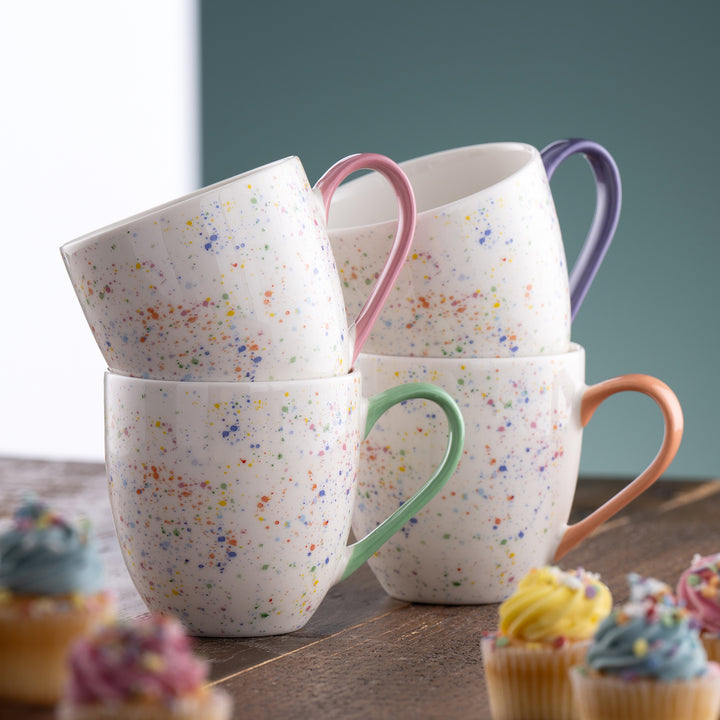 Belleek Living Confetti Mugs Set of 4