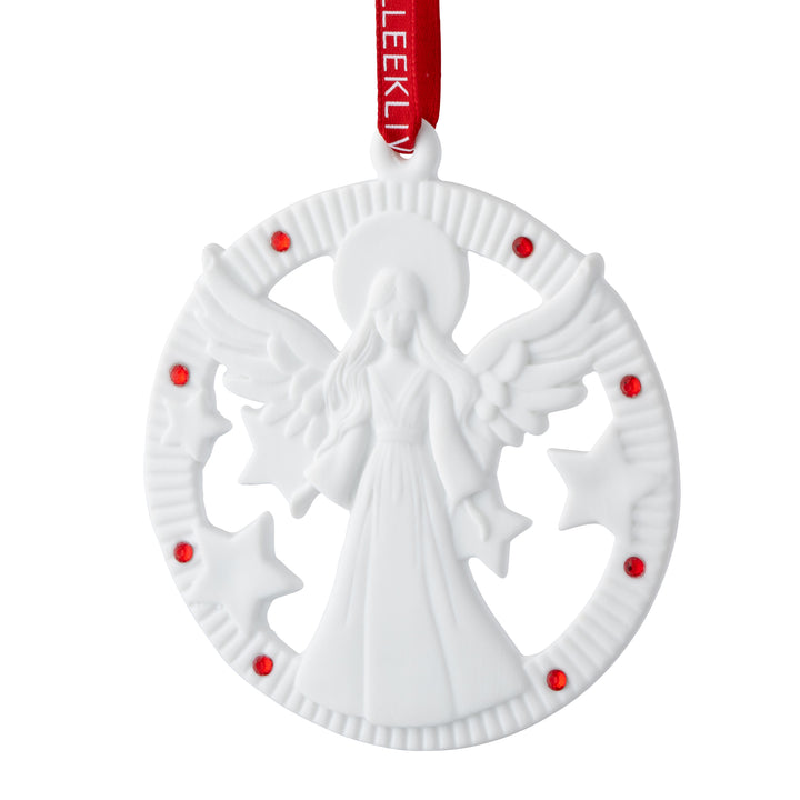 Belleek Living Angel Ornament