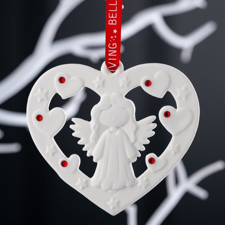 Belleek Living Cute Angel Ornament