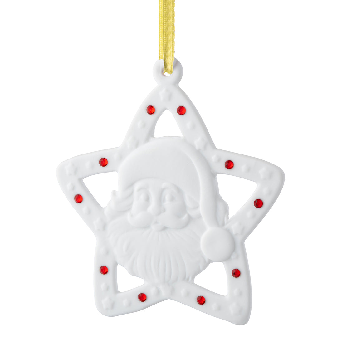 Belleek Living Santa Star Barnardo's Ornament