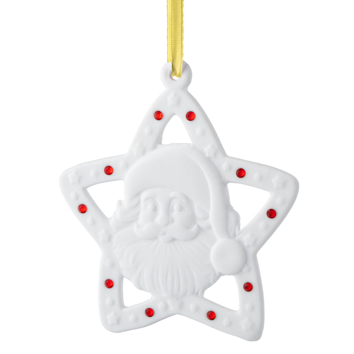 Belleek Living Santa Star Barnardo's Ornament