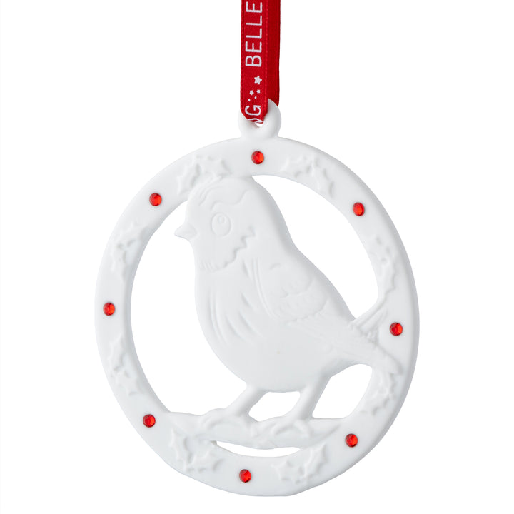 Belleek Living Robin Ornament