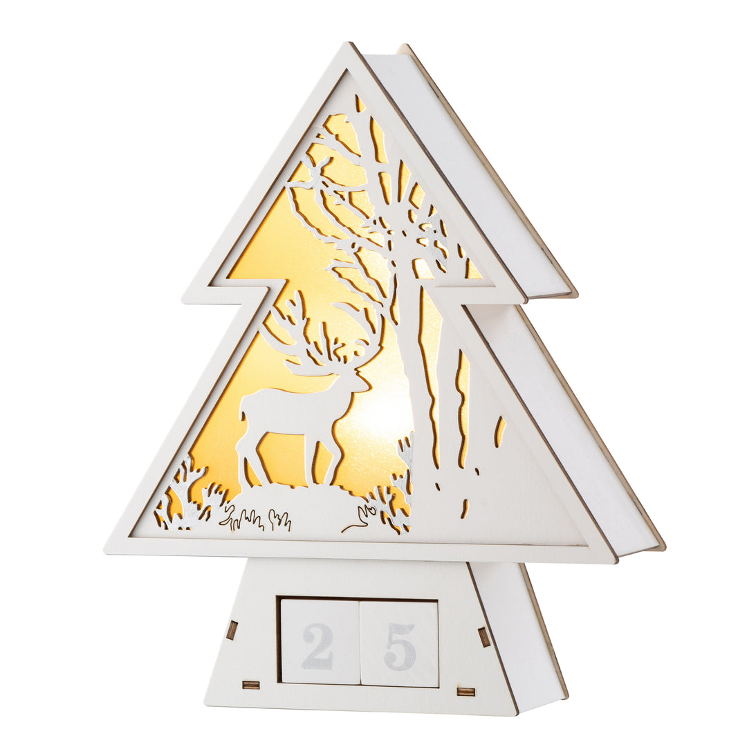 Belleek Living Reindeer Advent Wooden LED