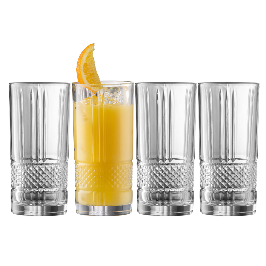 Galway Crystal Eyre HiBall Glass Set of 4