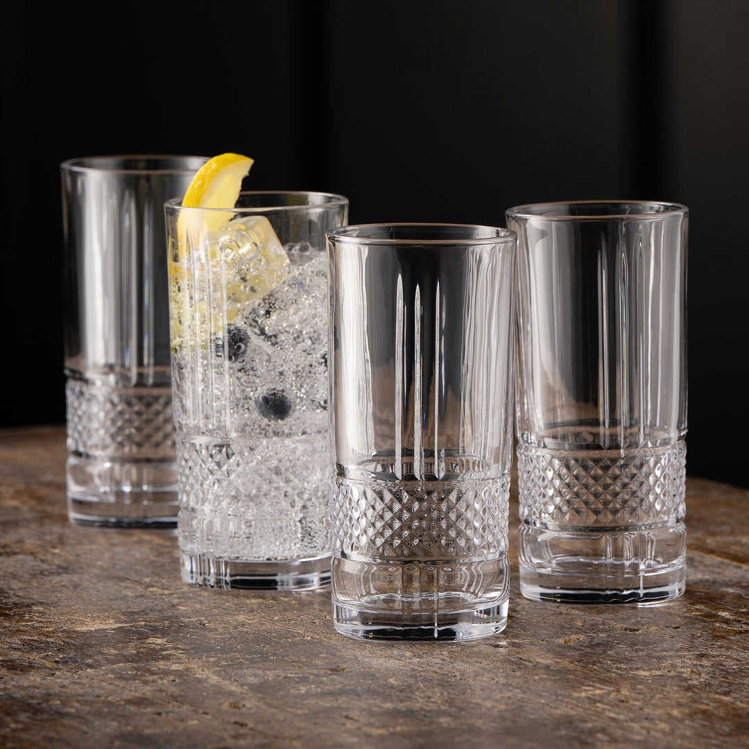 Galway Crystal Eyre HiBall Glass Set of 4