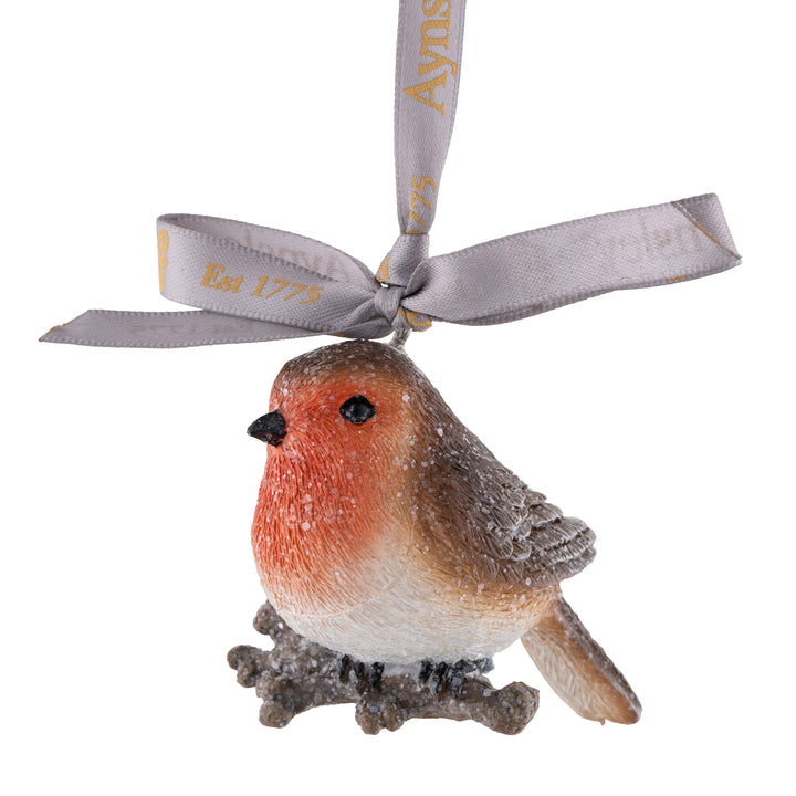 Aynsley Glitter Robin Hanging Ornament