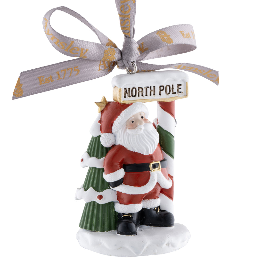 Aynsley Santa at the North Pole Hanging Ornament