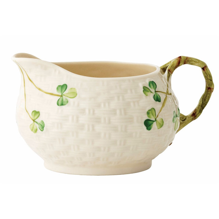 Belleek-Classic-Shamrock-Cream-Jug