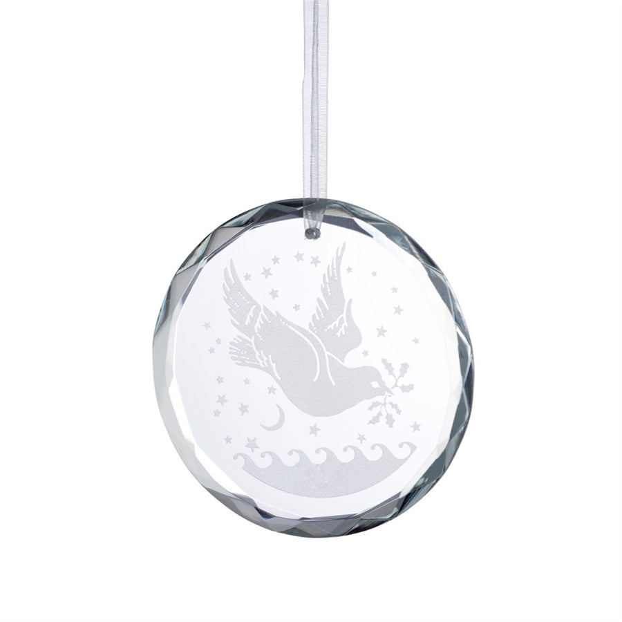 Galway Living Dove - Round Hanging Ornament