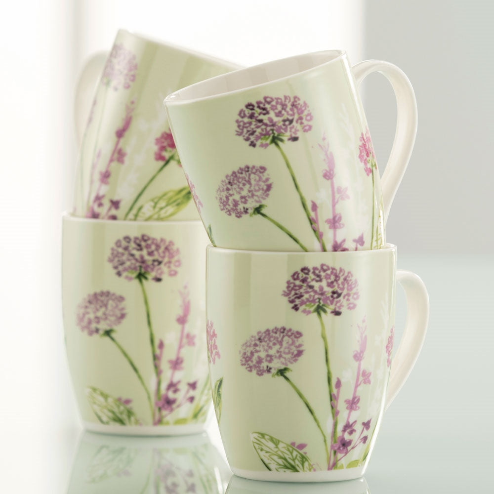 Aynsley Floral Spree 4 Mugs Set