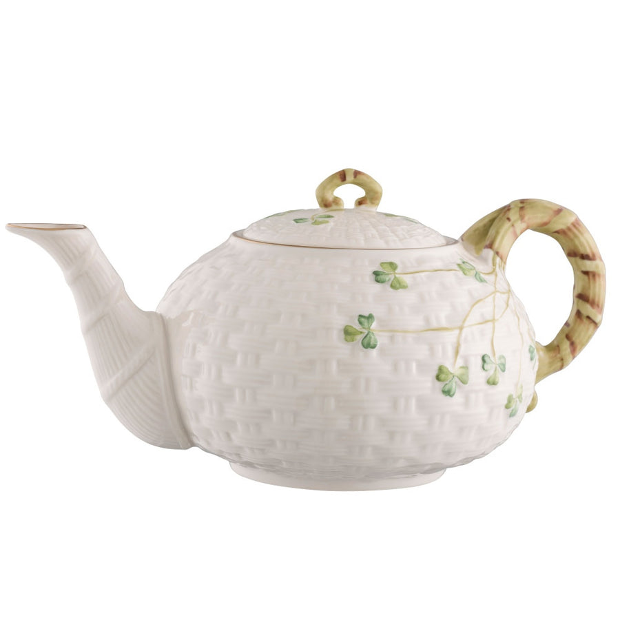 Belleek-Classic-1880---Gold-Shamrock-Teapot---*Belleek.com---Exclusive*