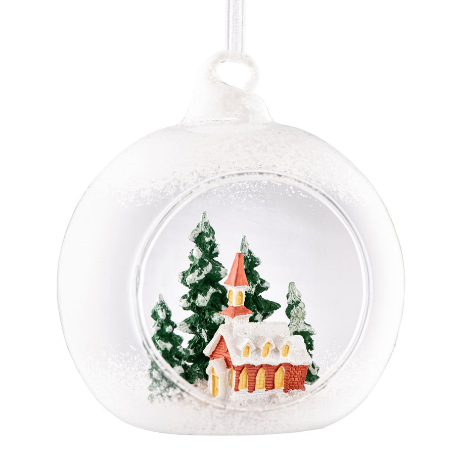 Galway Living  Church Scene Hanging Bauble