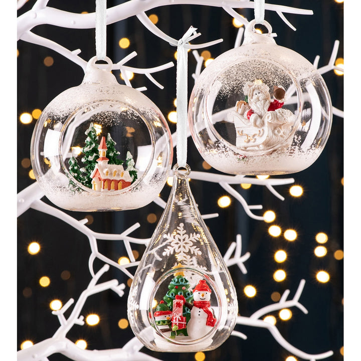 Galway Living Santa's Sleigh  Hanging Bauble Ornament