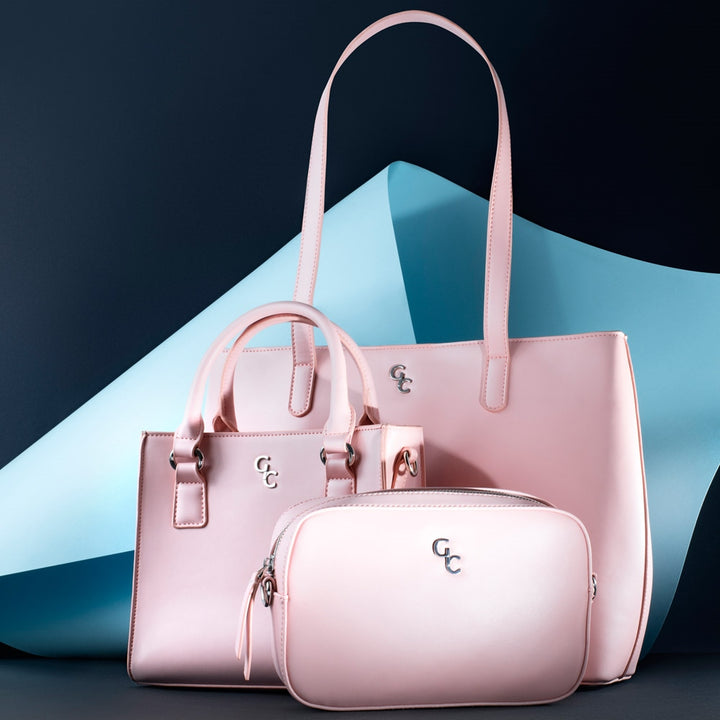 Galway Crystal Fashion Shoulder Bag - Pink