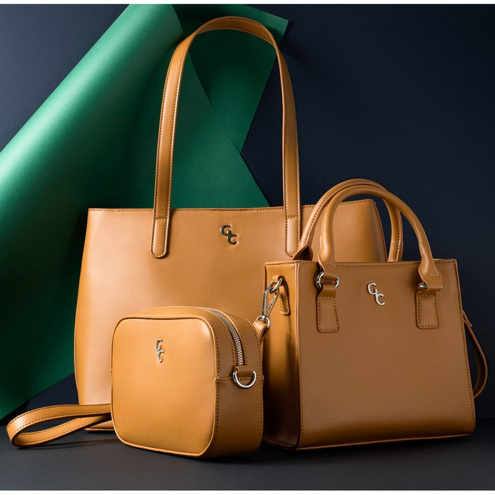 Galway Crystal Fashion Large Tote Bag - Tan