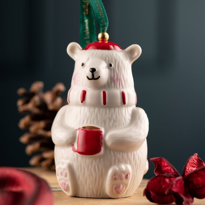 Belleek Classic Polar Bear Ornament