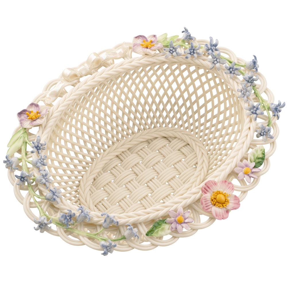 Belleek Classic Woodland Ribbon Basket