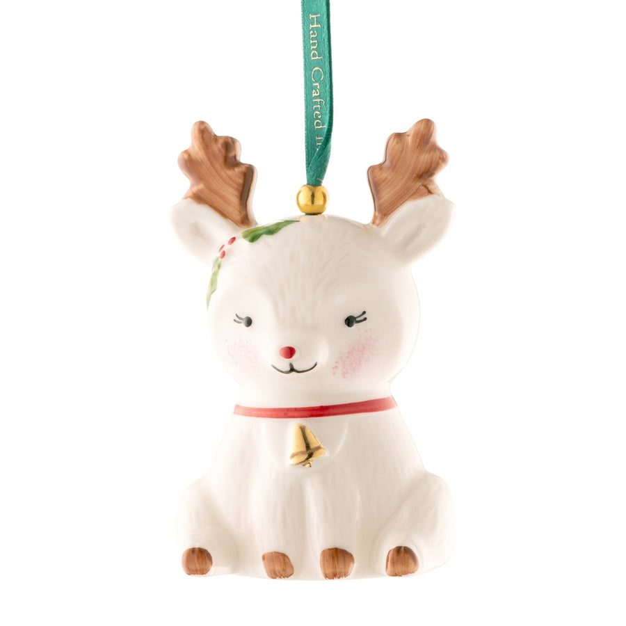 Belleek Classic Reindeer Ornament