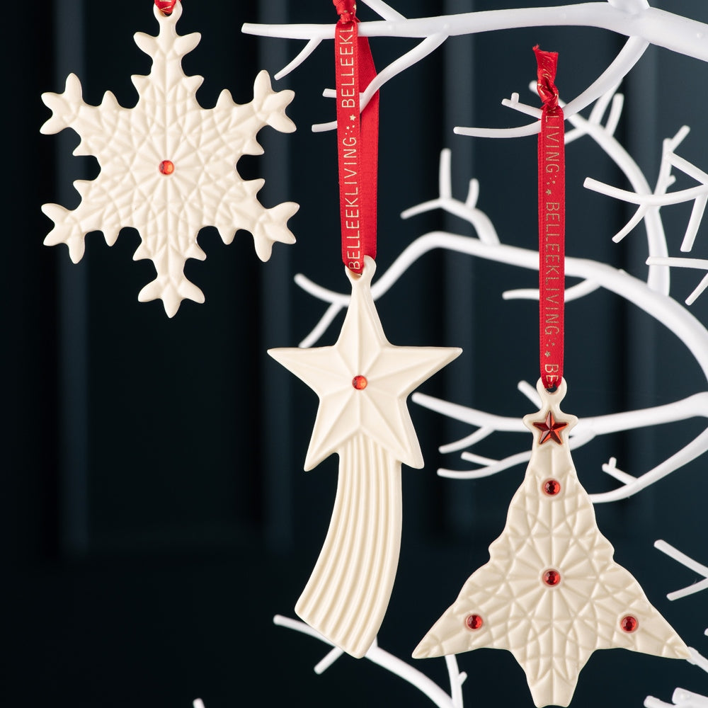 Belleek Living Gem Snowflake Ornament