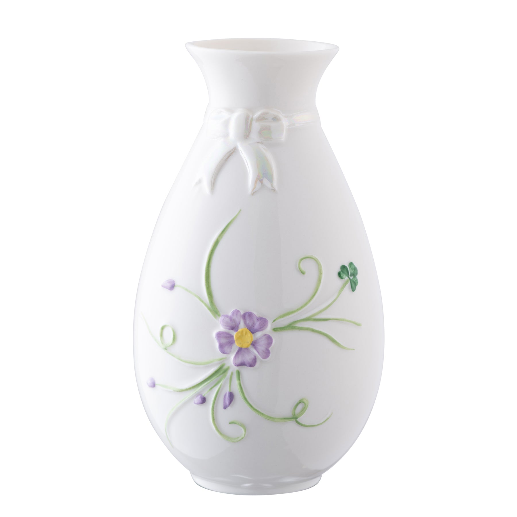 belleek Belleek Classic Ribbon Spill Vase