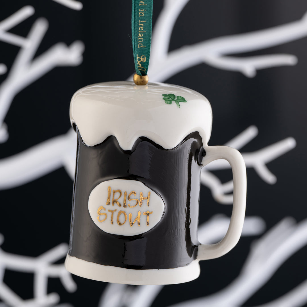 Belleek Classic Stout Tankard Ornament