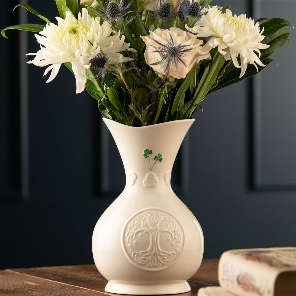 Belleek Classic Tree of Life Vase - Extra 25% off with LC25