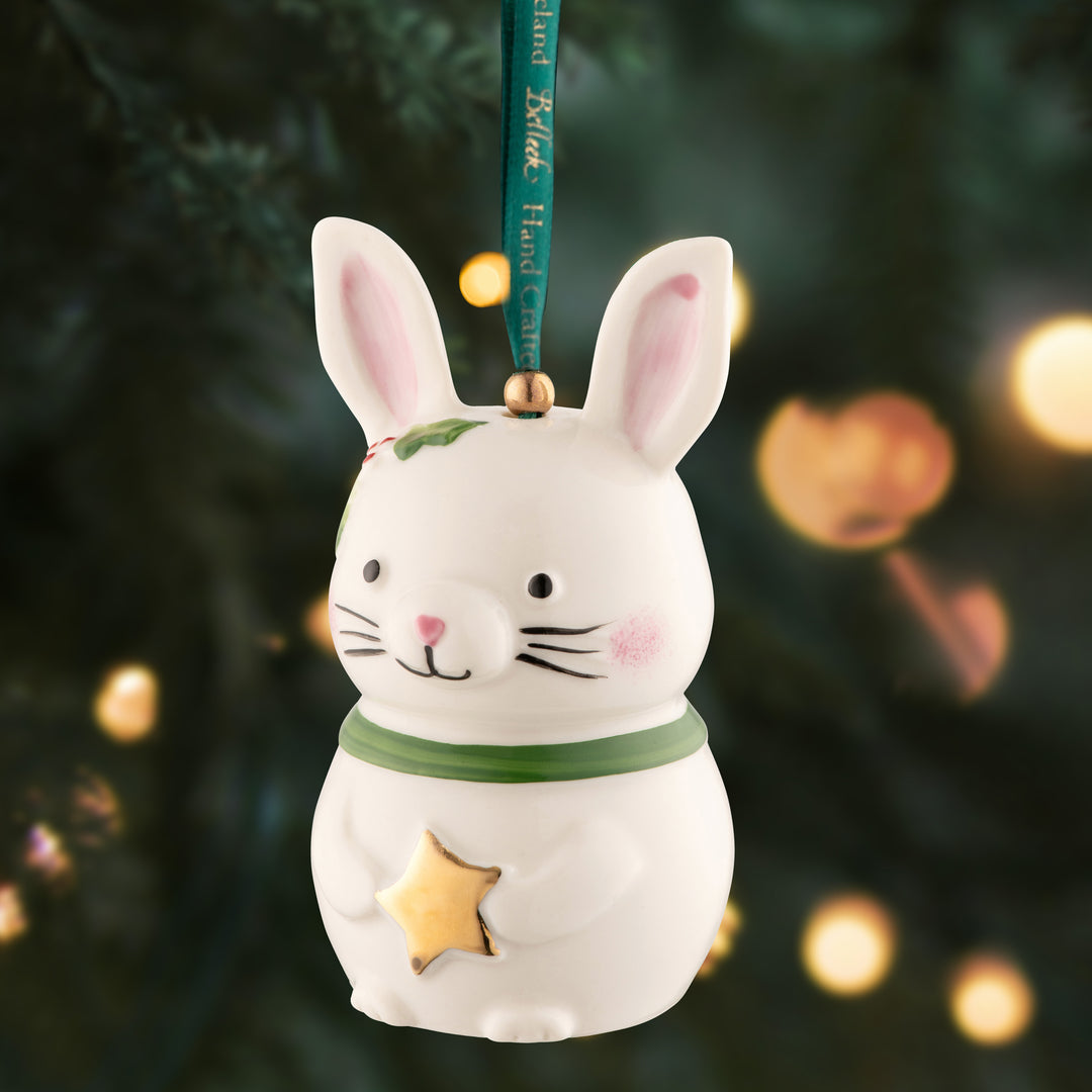 Belleek Classic Woodland Bunny Ornament