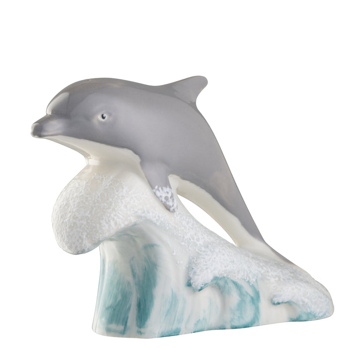 Belleek Classic Wild Atlantic Dolphin Figurine 2nd Edition