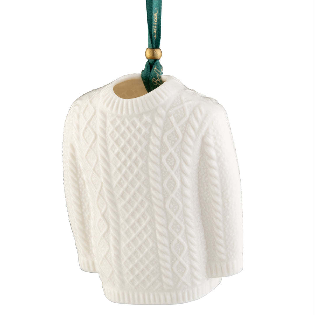 Belleek Classic Aran Jumper Ornament
