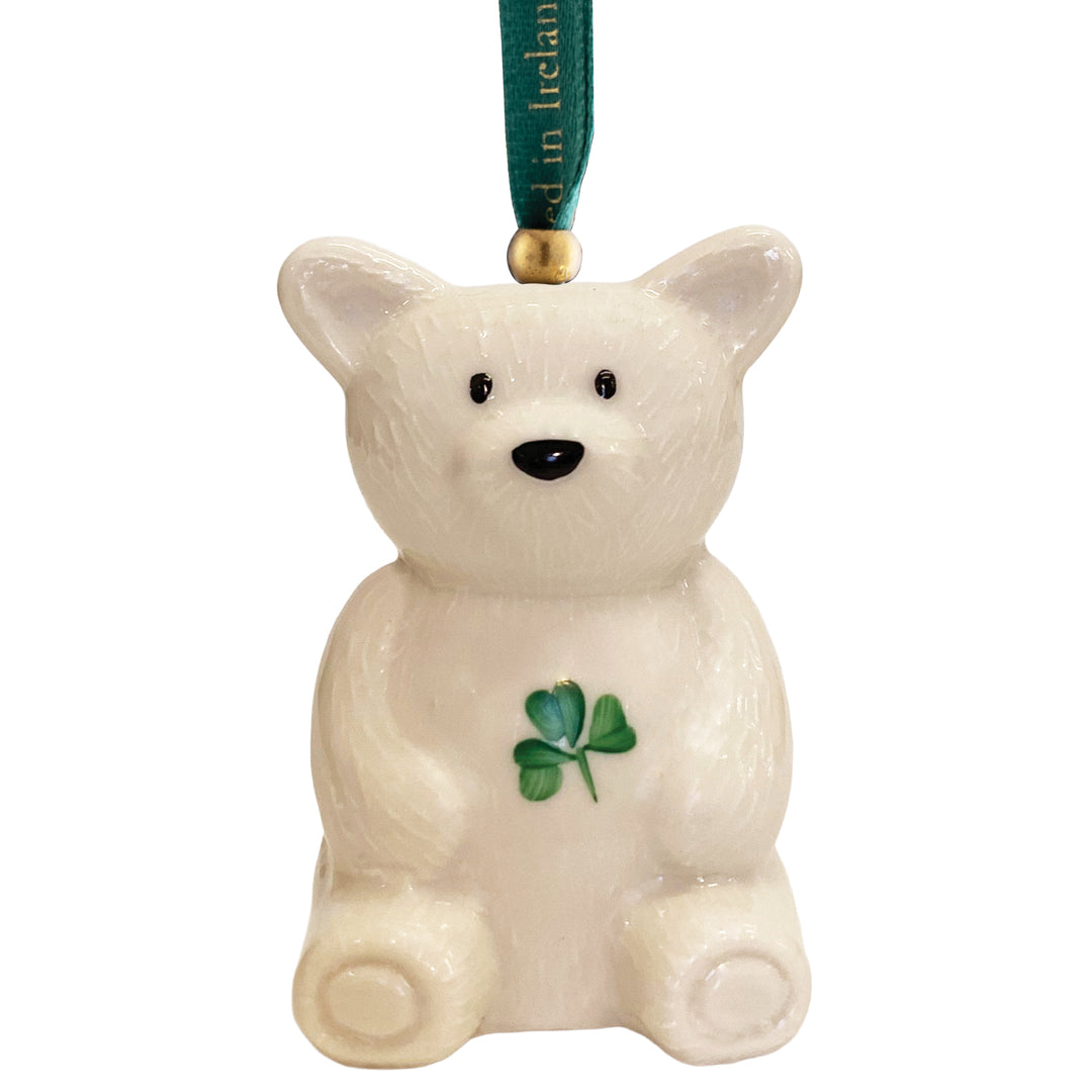Belleek Classic Teddy Ornament