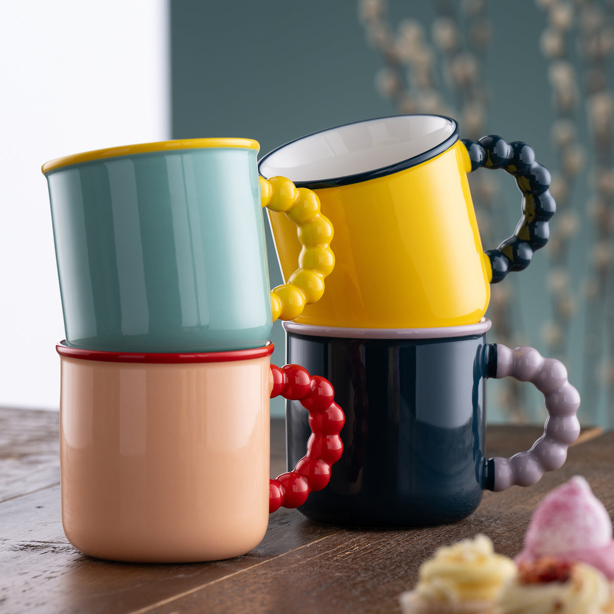 Belleek Living Bubble Mugs Set of 4