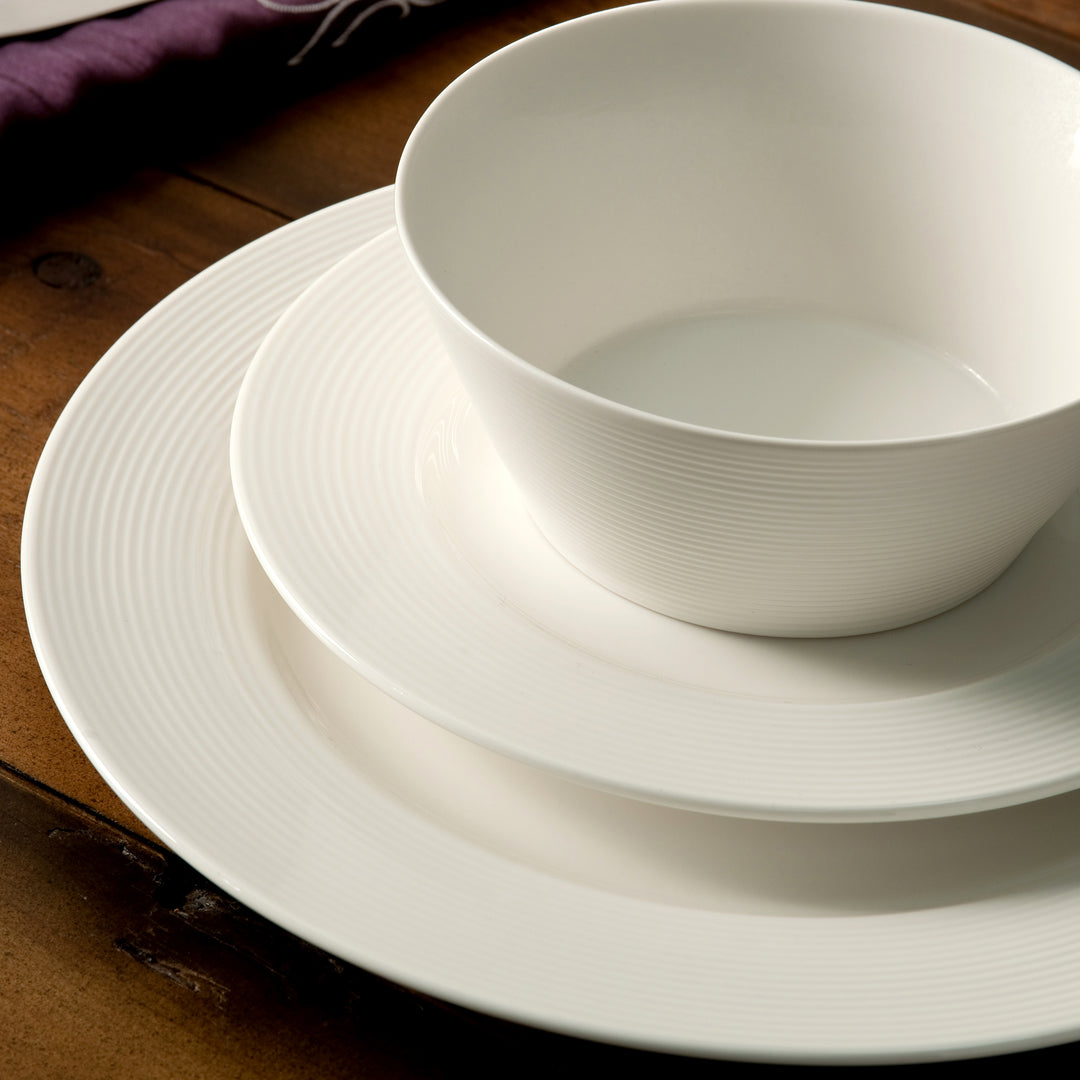 Belleek Living Ripple Dinnerware 12 Piece Set
