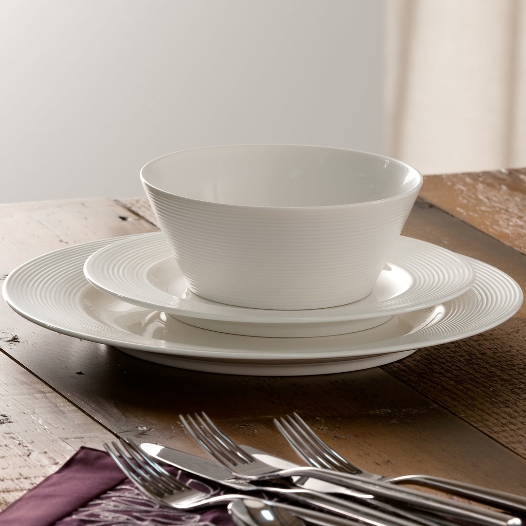 Belleek Living Ripple Dinnerware 12 Piece Set