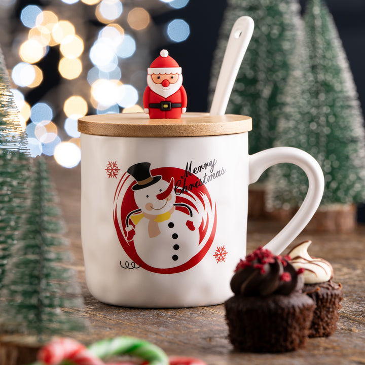 Belleek Living Snowman Lidded Mug