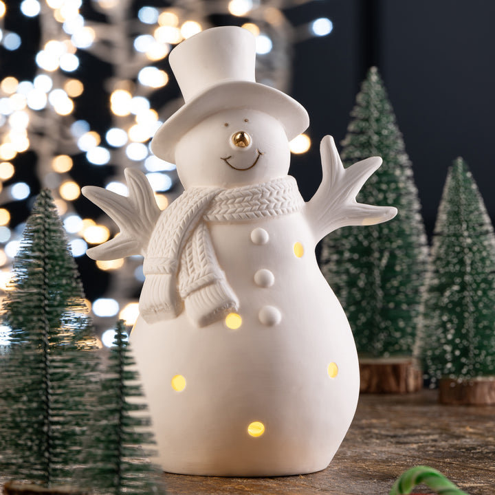 Belleek Living Snowman LED
