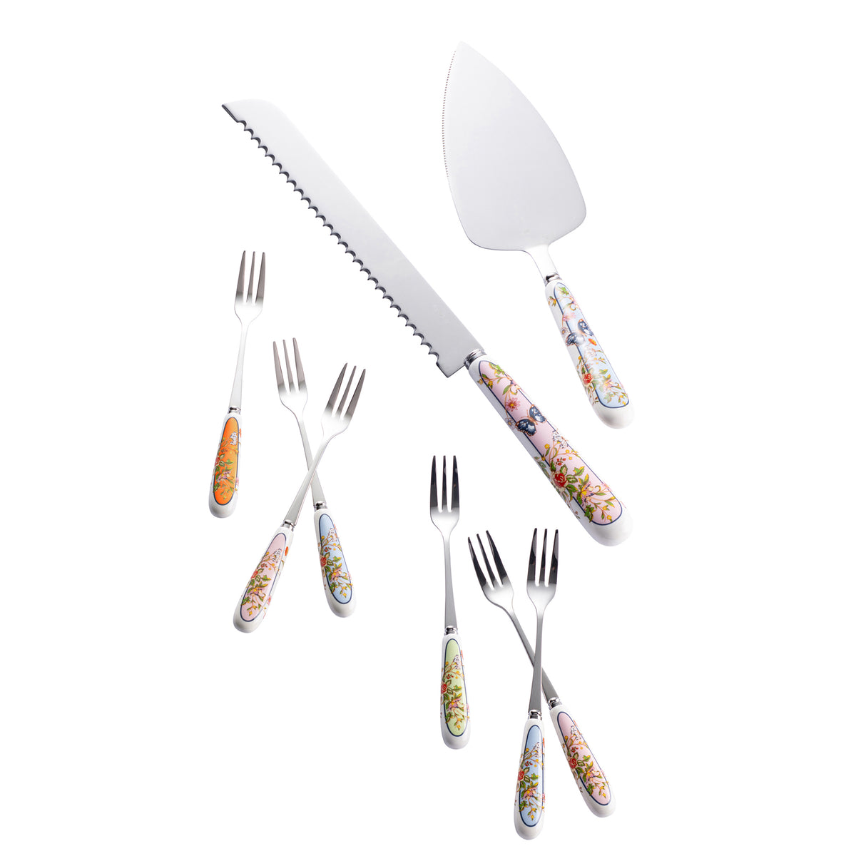 Aynsley Cottage Rose Pastry Set