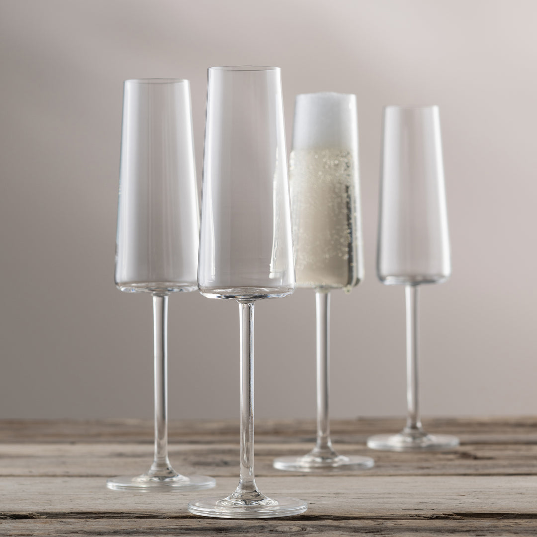 Galway Crystal Alto Champagne/Prosecco Set of 4