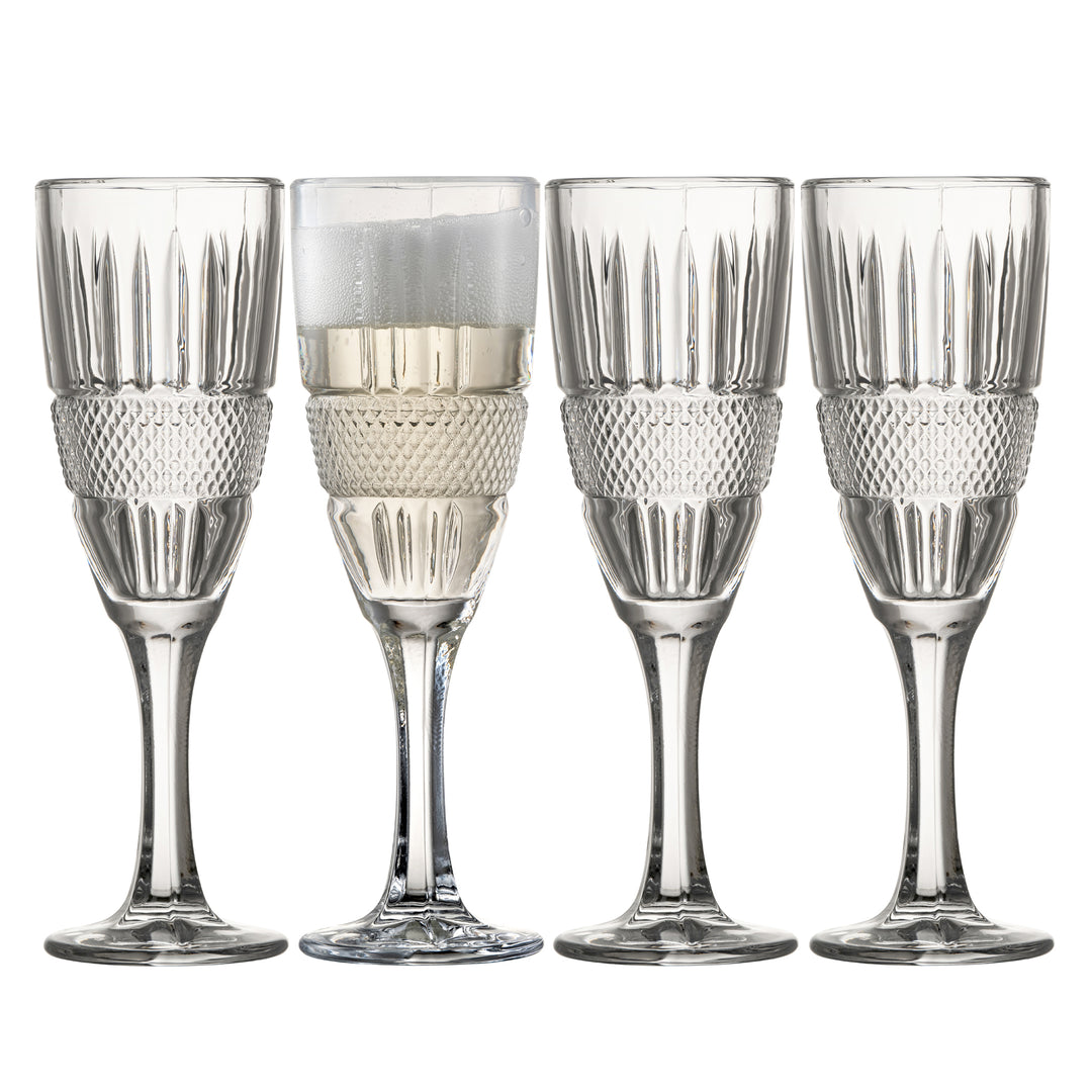 Galway Crystal Eyre Flute Set of 4