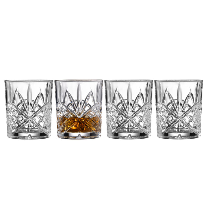 Galway Crystal Inisheer DOF/Whiskey Set of 4