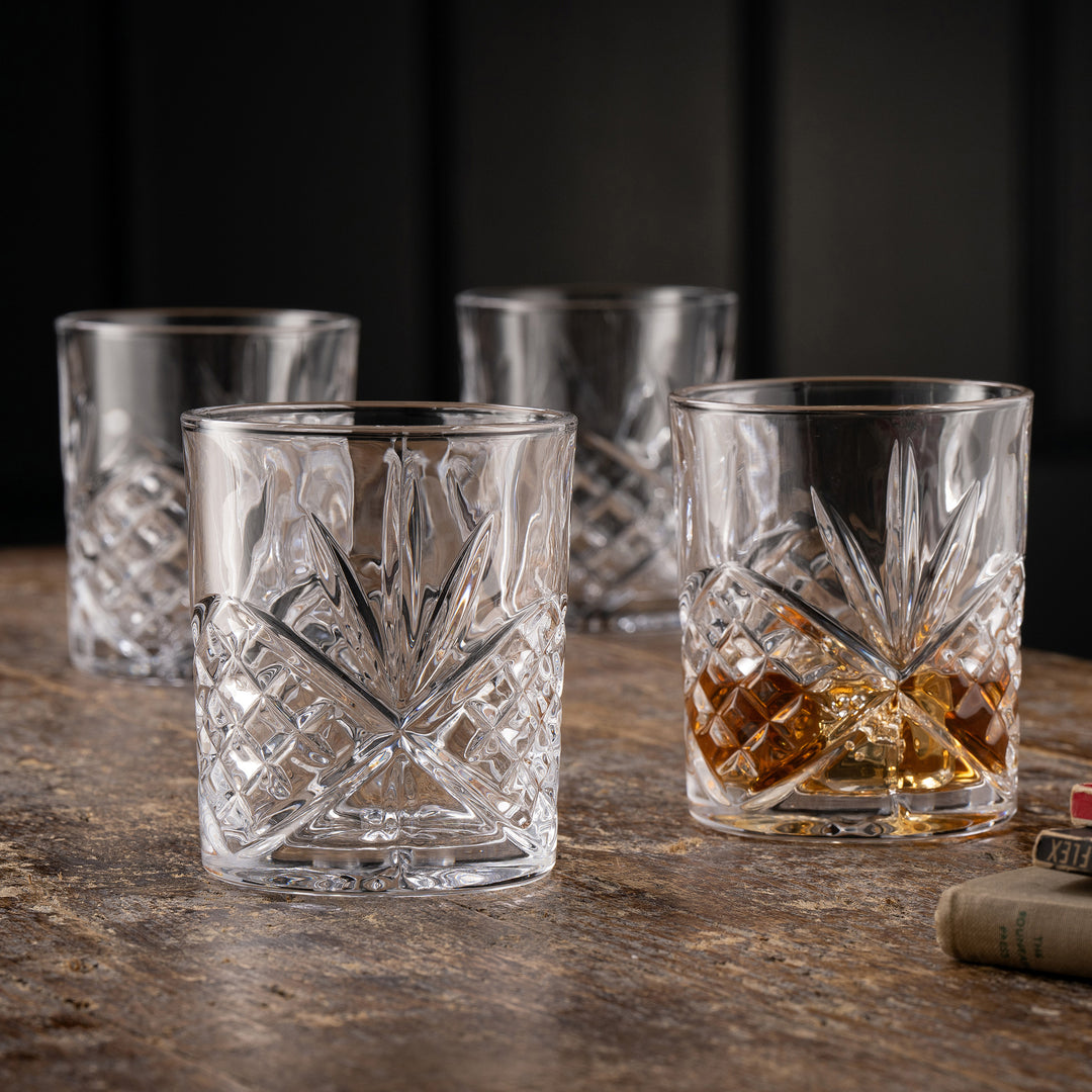 Galway Crystal Inisheer DOF/Whiskey Set of 4