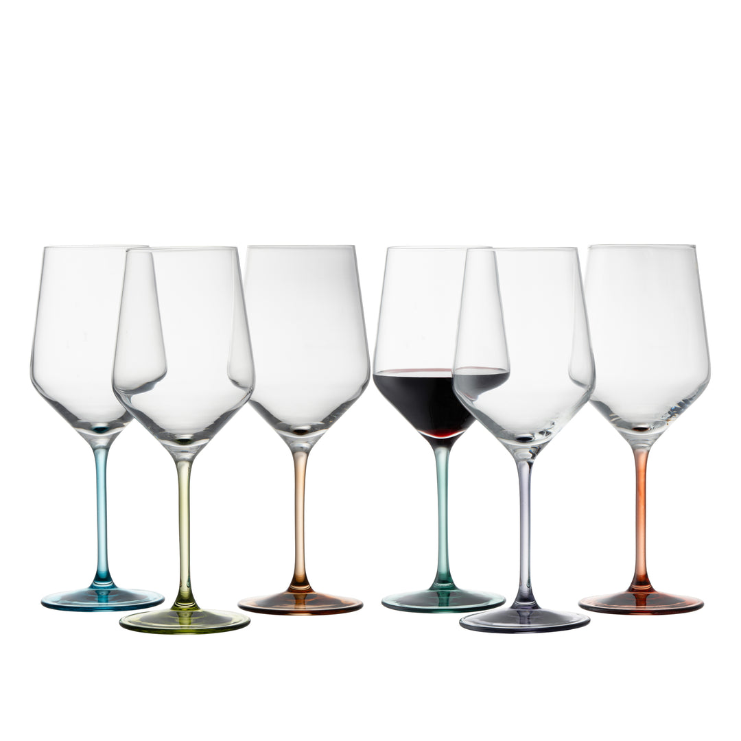 Galway Crystal Chroma Wine Party Pack Set of 6